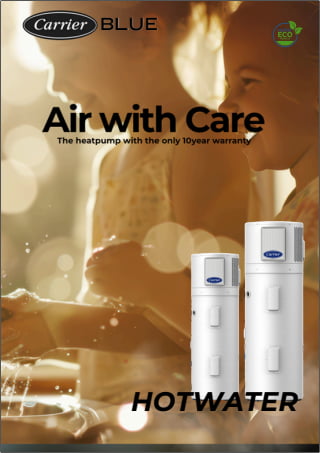 Carrier Blue Hot Water Heat Pump System brochure